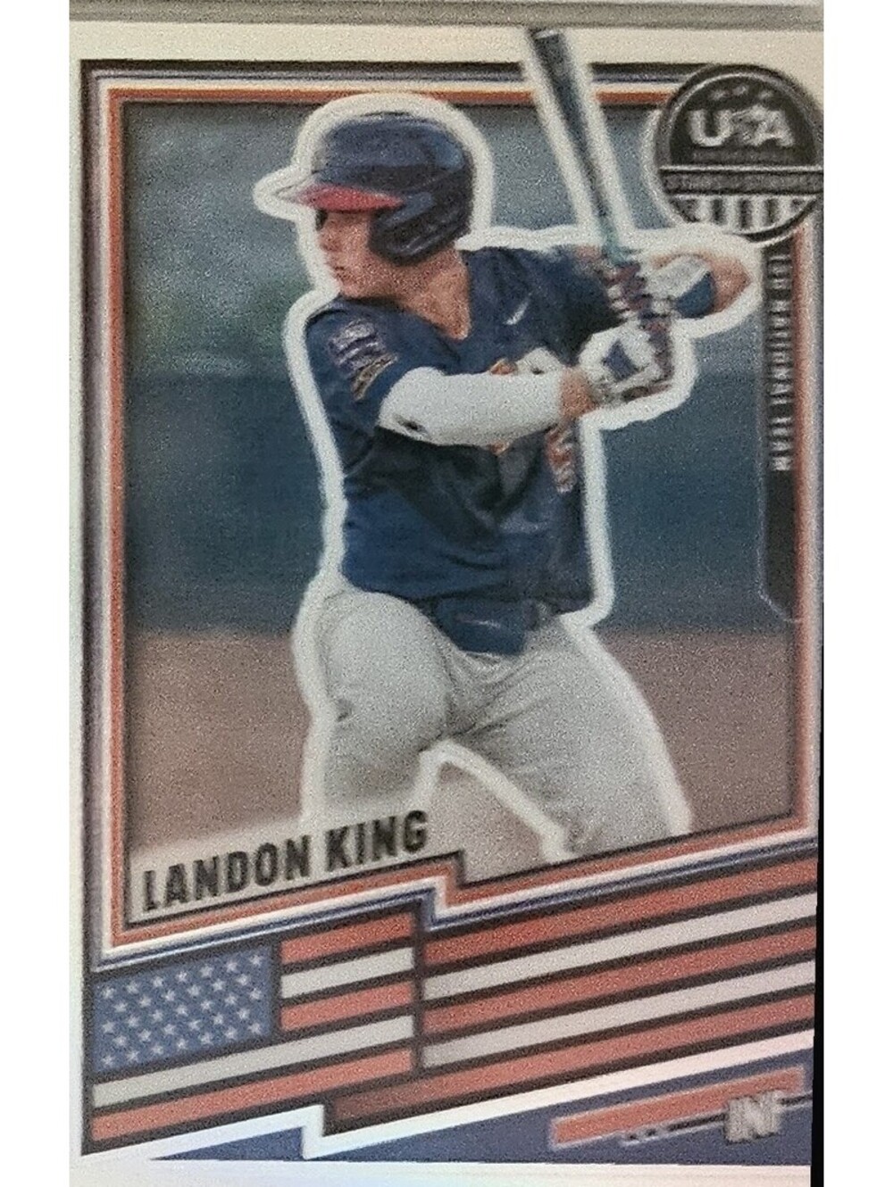 2026 Panini Stars & Stripes Prizm USA Baseball #16 - Landon King